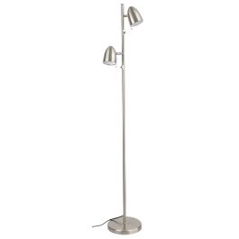 Lara Floor Lamp 2X10W E27 Satin Nickel