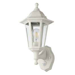 Duanera Exterior Wall Light 1X28W E27 White with Sensor