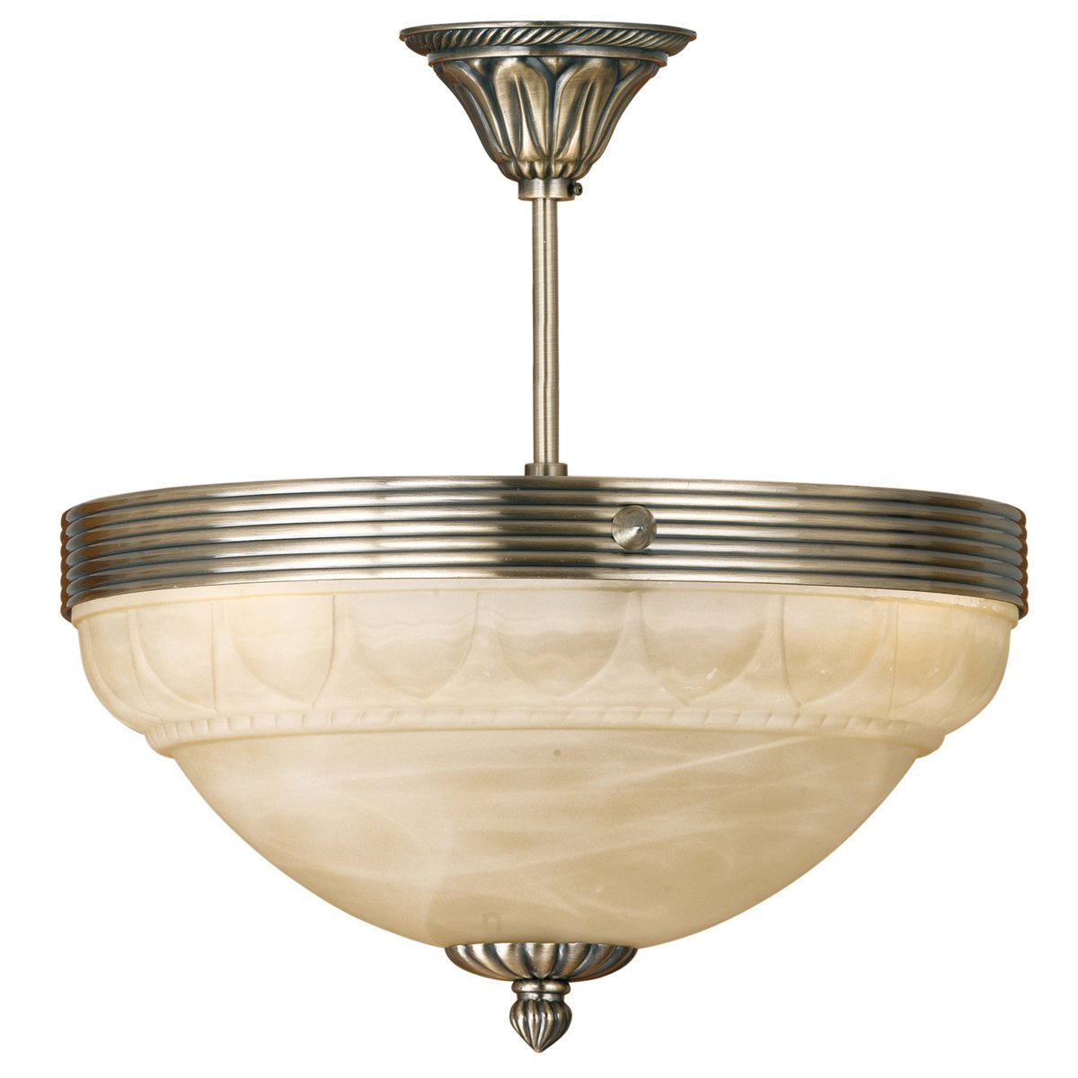 Marbella 3 Light Bronze Semi Flush Light