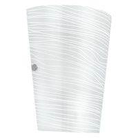 Thumbnail for Caprice Square Satin Ripple Glass Wall Light