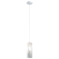 Thumbnail for Rivato 1 Light Opal Glass with Chrome Design Pendant Light