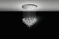 Thumbnail for Pianopoli 107.5W Warm White LED Chrome & Crystal Chandelier Pendant Light