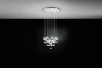 Thumbnail for Pianopoli 37.5W Warm White LED Chrome & Crystal Chandelier Pendant Light