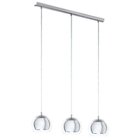 Thumbnail for Rocamar 3 Light Dome Chrome Pendant Light