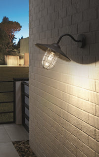 Thumbnail for Melgoa Black Industrial Outdoor Over Door Wall Light