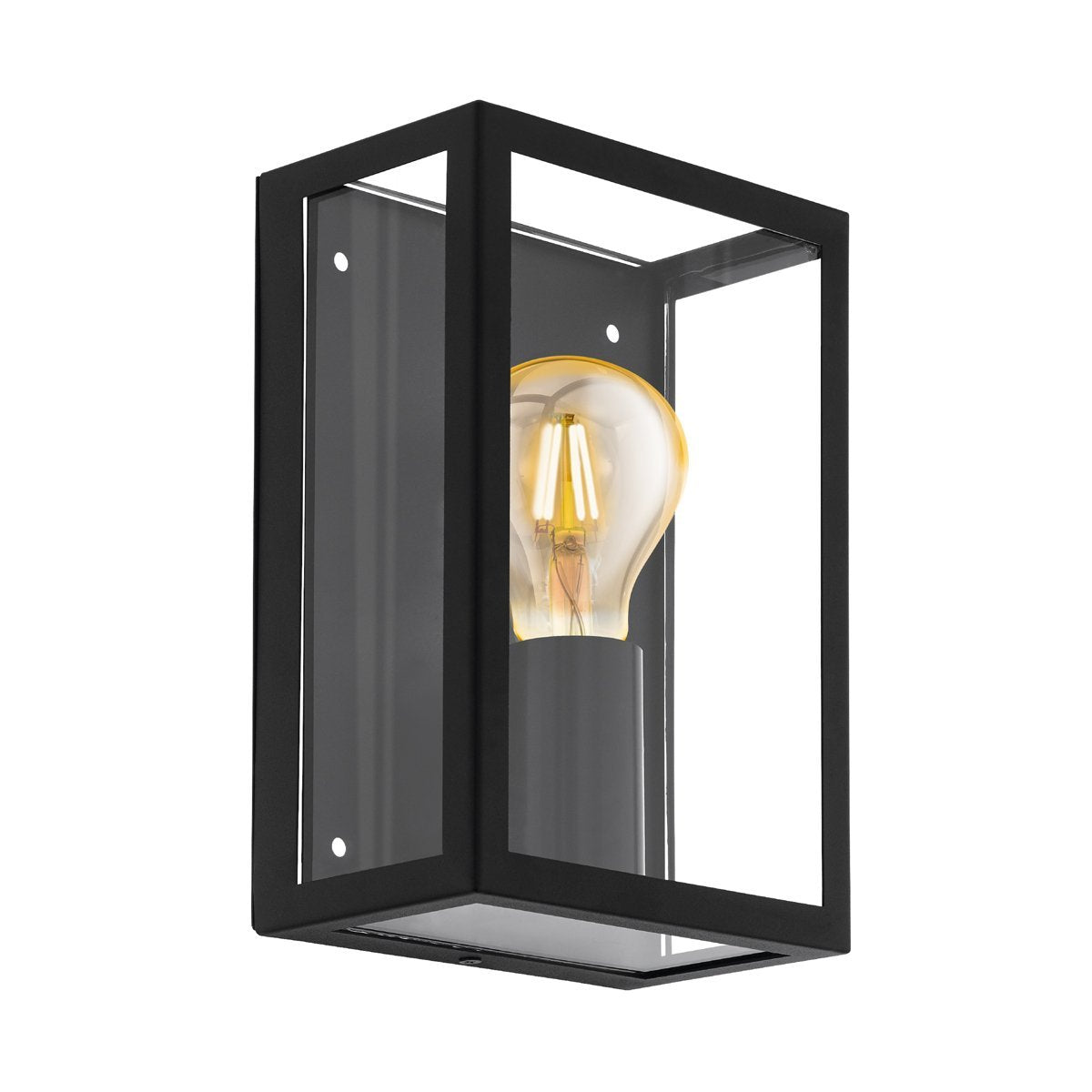 Alamonte IP44 E27 Black Exterior Wall Light