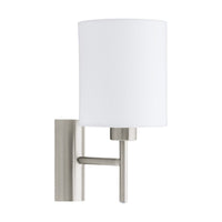 Thumbnail for Pasteri Wall Light Satin Nickel & White