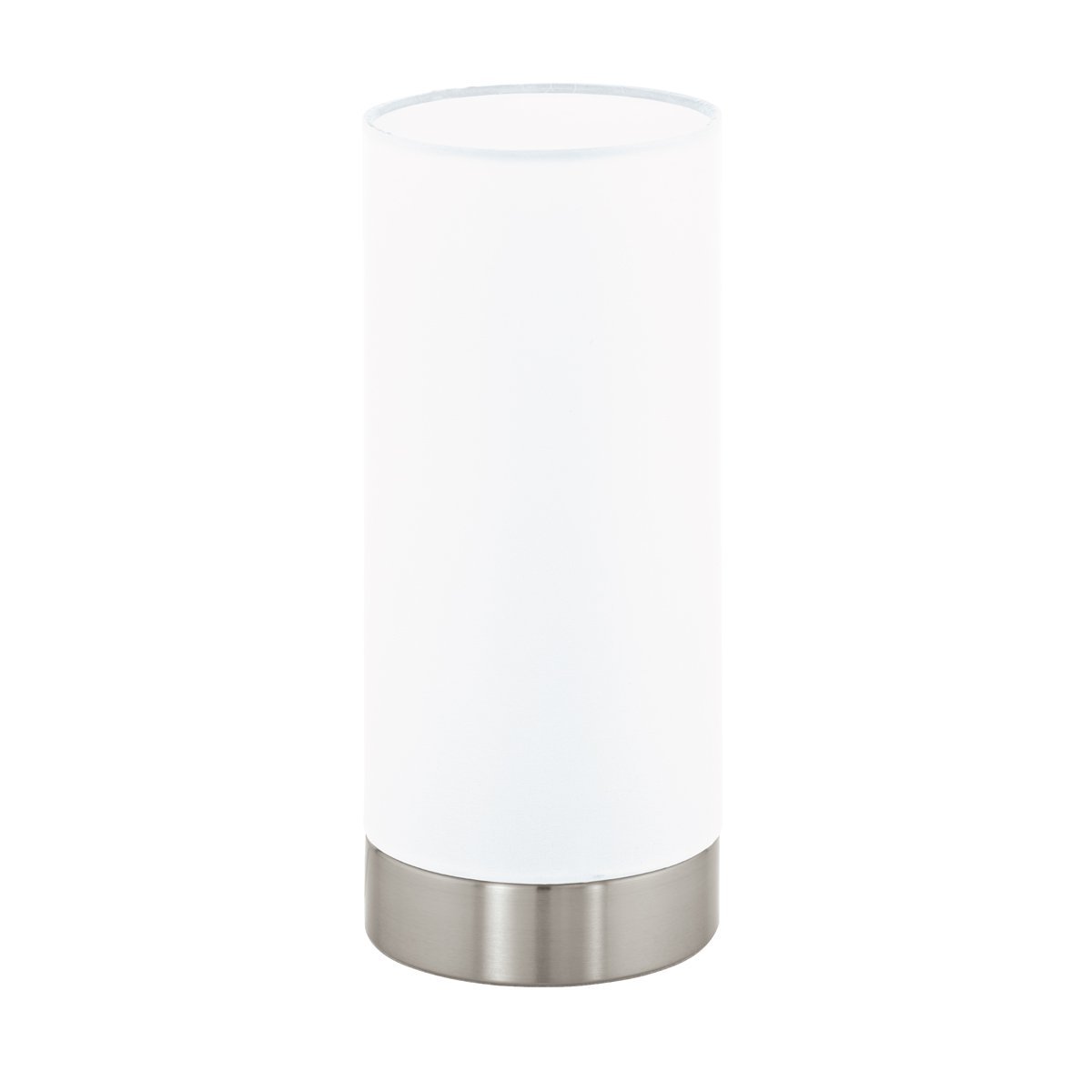 Pasteri Dimmable Touch Table Lamp Satin Nickel & White