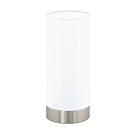 Thumbnail for Pasteri Dimmable Touch Table Lamp Satin Nickel & White