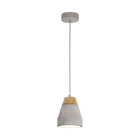 Thumbnail for Tarega 1 Light Concrete Grey Pendant Light