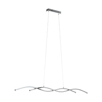 Thumbnail for Lasana 28W LED Chrome Bar Pendant Light in Warm White