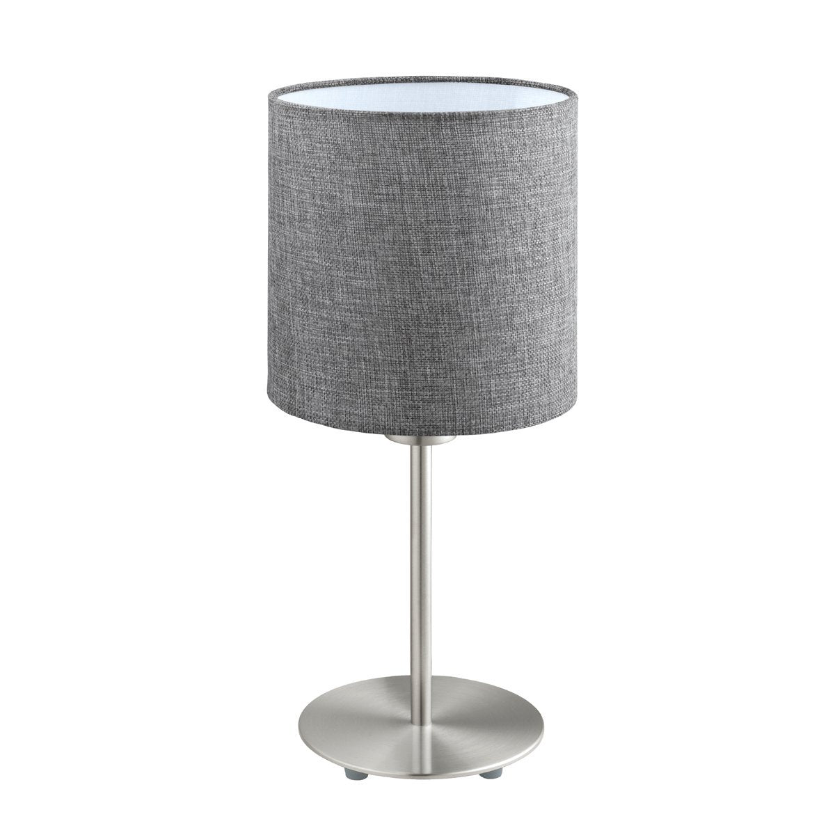 Pasteri Table Lamp Satin Nickel & Grey