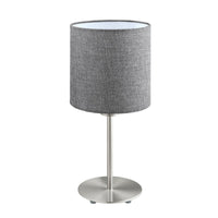 Thumbnail for Pasteri Table Lamp Satin Nickel & Grey