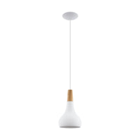 Thumbnail for Sabinar Small Pendant Light in White & Wood