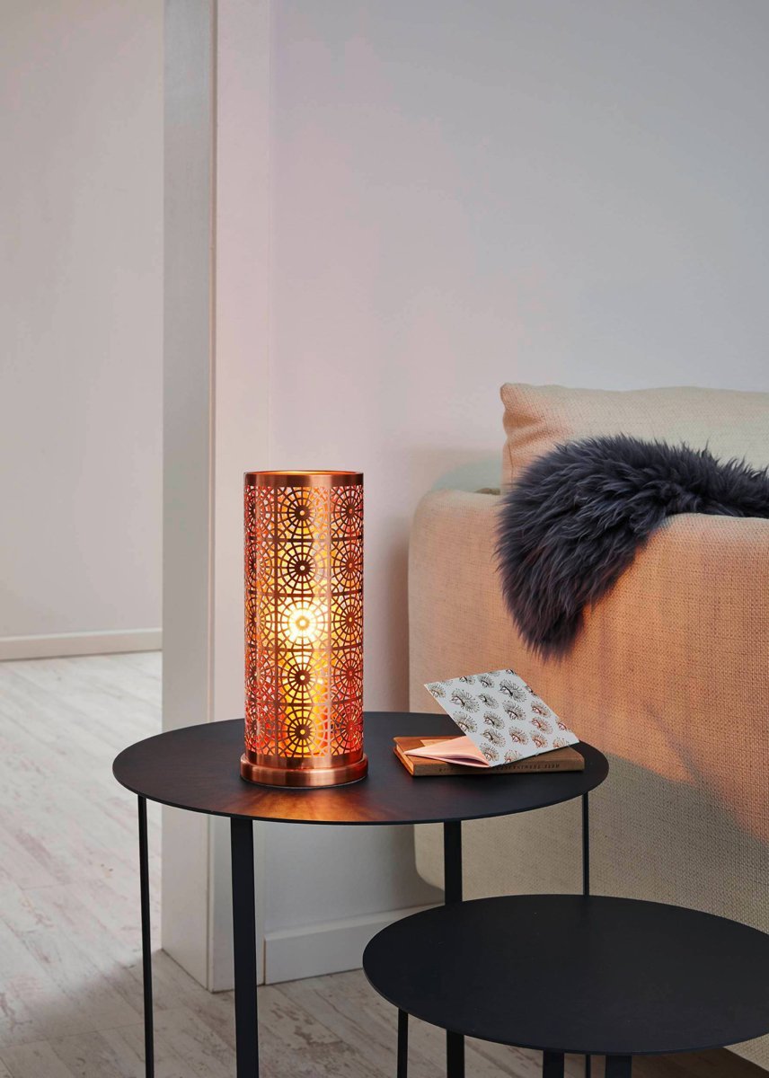 Bocal Steel E27 Brushed Copper Table Lamp