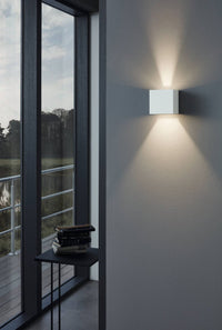 Thumbnail for Calpino White 4.6W LED Up & Down Wall Pillar Light in Warm White