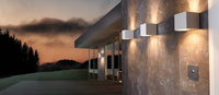 Thumbnail for Calpino White 4.6W LED Up & Down Wall Pillar Light in Warm White