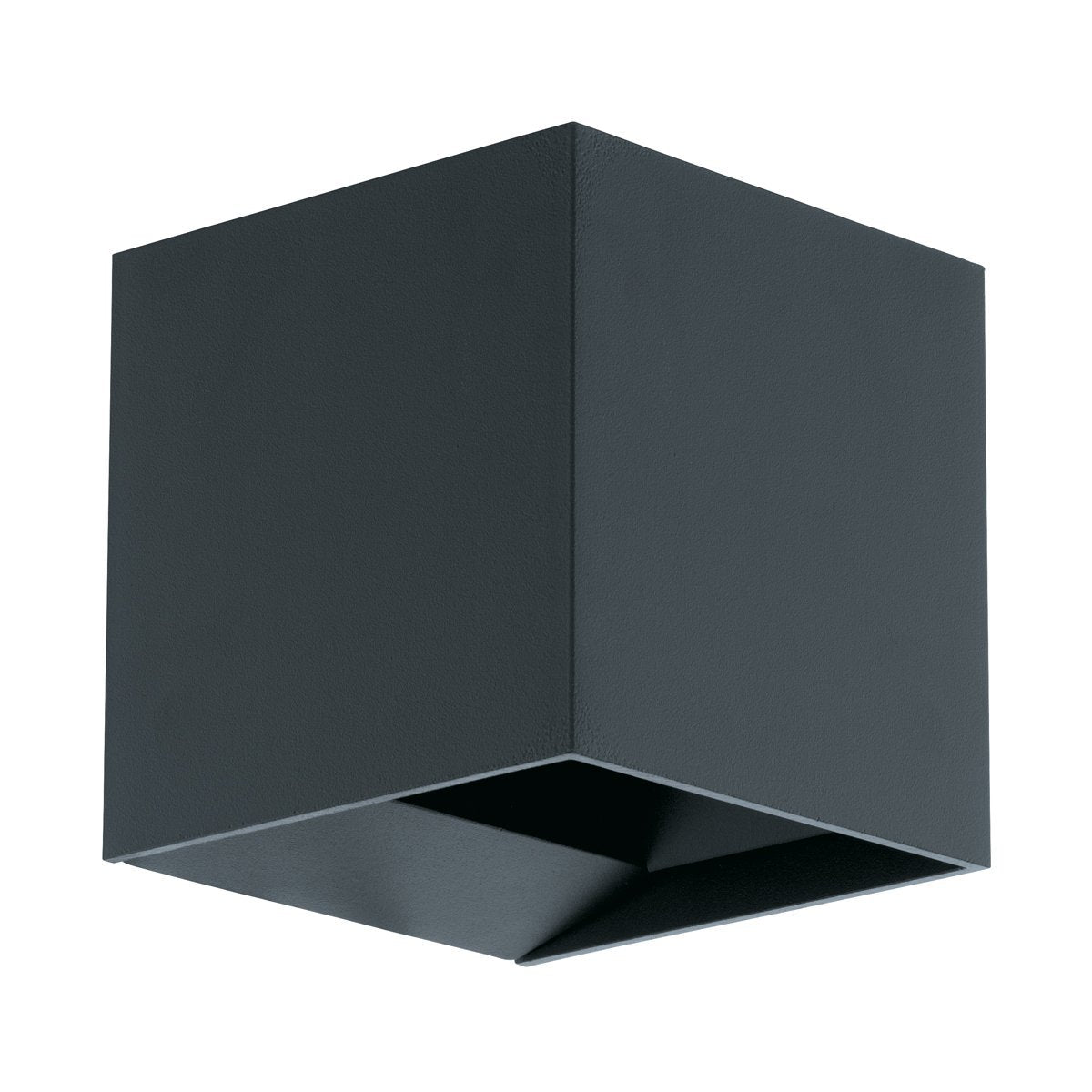 Calpino Black 4.6W LED Up & Down Wall Pillar Light in Warm White