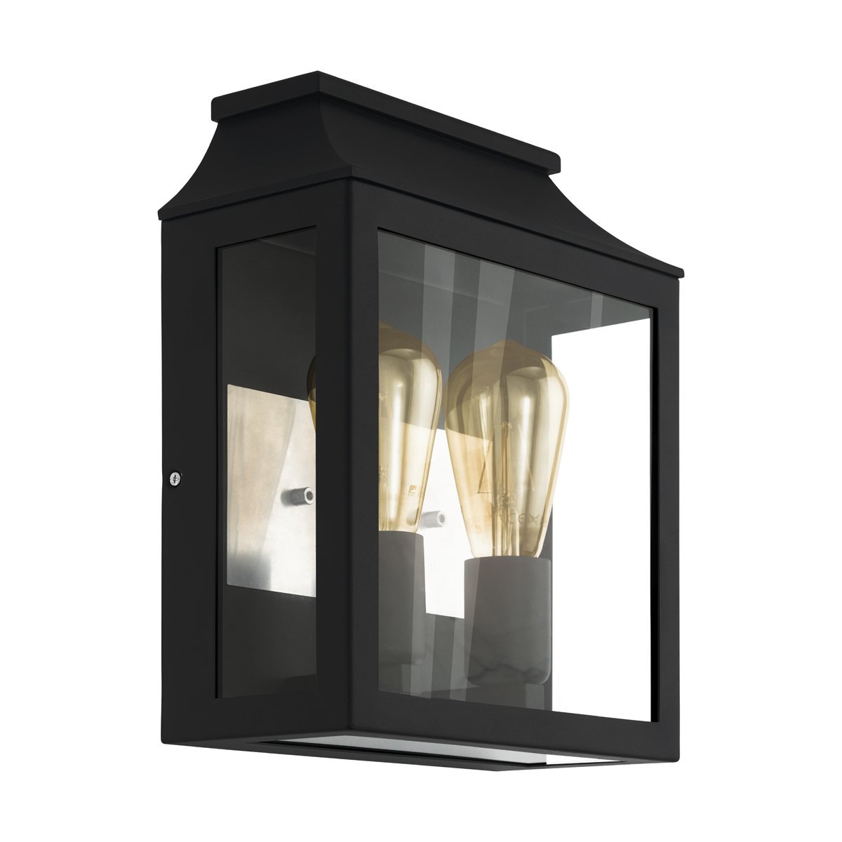 Soncino 2 Light Exterior Wall Light in Black