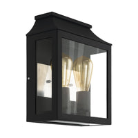Thumbnail for Soncino 2 Light Exterior Wall Light in Black