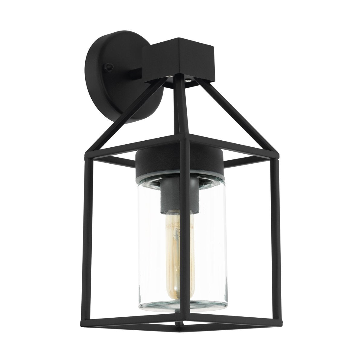 Trecate 1 Light Wall Light in Black