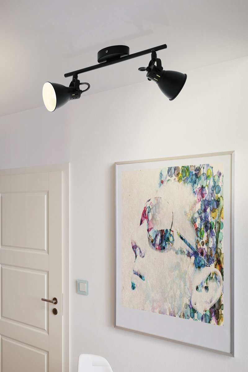 Seras 2 Light GU10 Black Spotlight