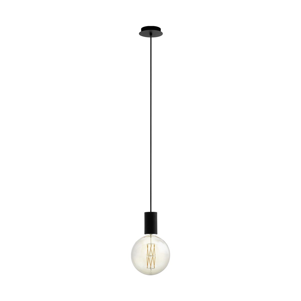 Pozueta 1 Light Black Pendant Light