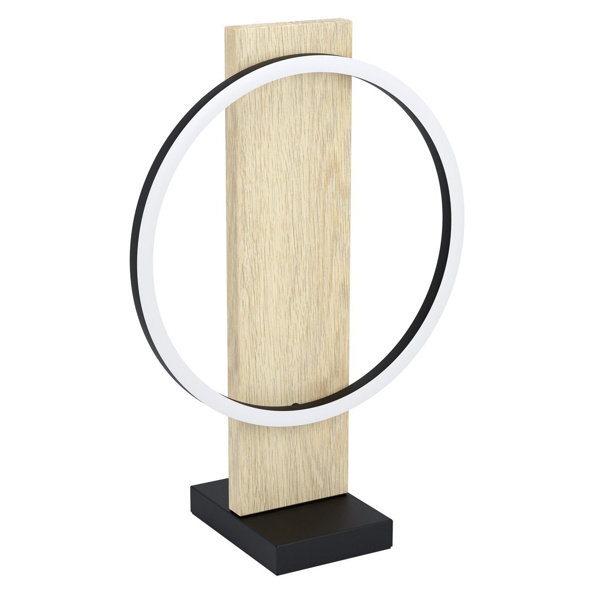 Boyal 12W LED Table Lamp in Natural Wood