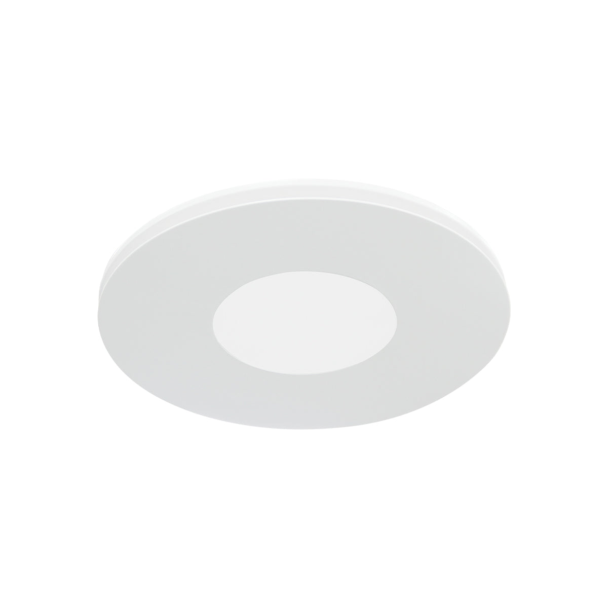 Low Sheen High Flow White Round Fascia with 10w Tri Colour LED & Premium Quality AIRBUS 200 AC Side Ducted Exhaust Fan