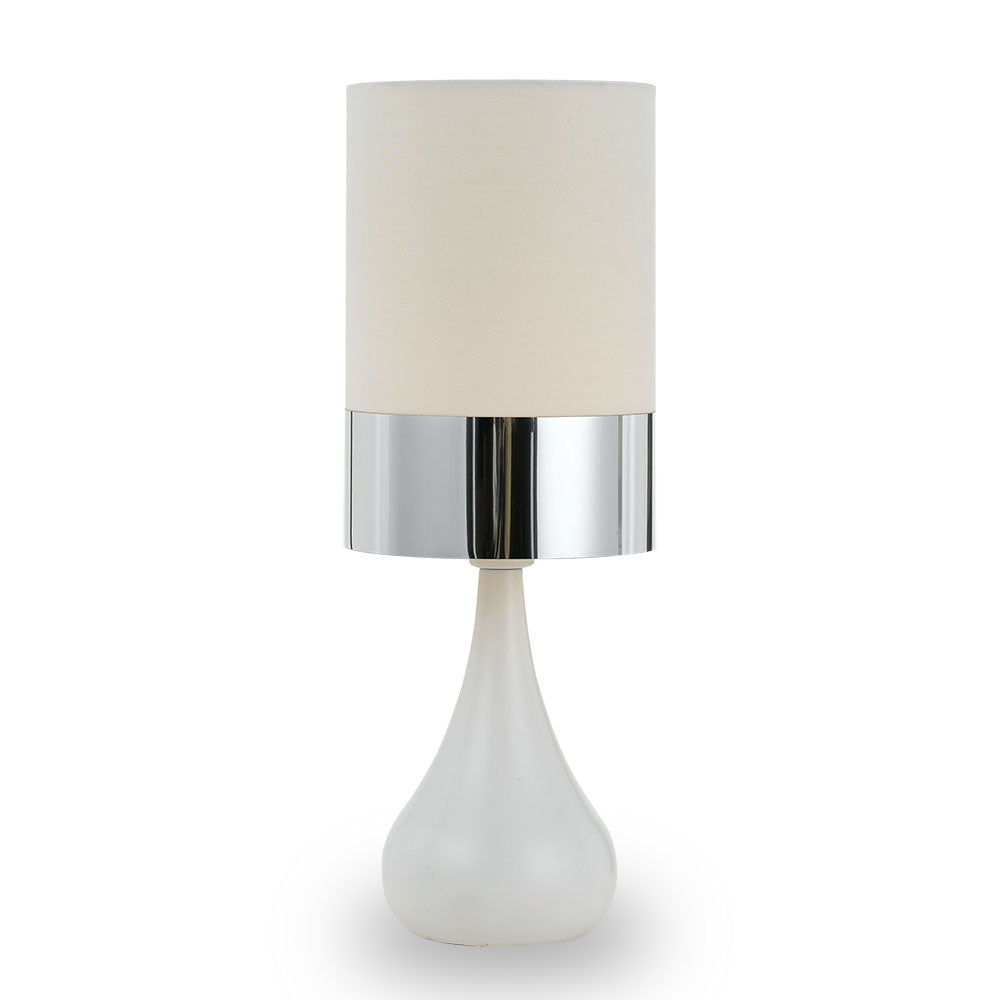 Akira White/Oak, White/Copper or White/Chrome Table Lamp