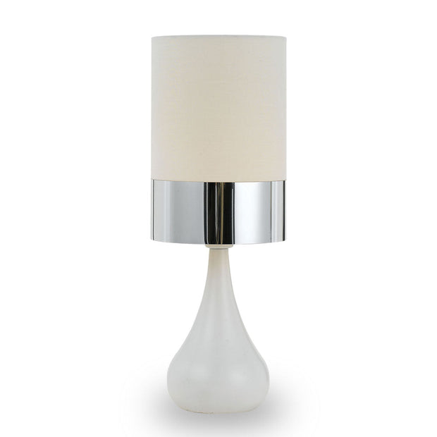 Akira White/Oak, White/Copper or White/Chrome Table Lamp