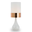 Akira White/Oak, White/Copper or White/Chrome Table Lamp