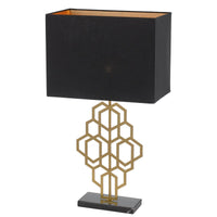 Thumbnail for Akron Large Table Lamp in Antique Gold and Black