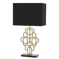 Thumbnail for Akron Large Table Lamp in Antique Gold and Black