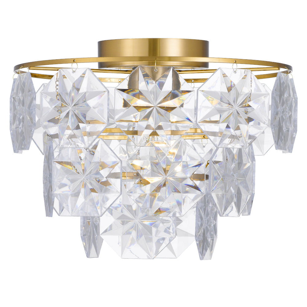 Alison Black, Antique Gold or Chrome Batten Fix with Clear Acrylic