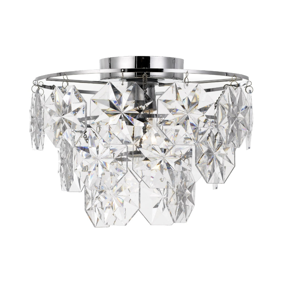 Alison Black, Antique Gold or Chrome Batten Fix with Clear Acrylic