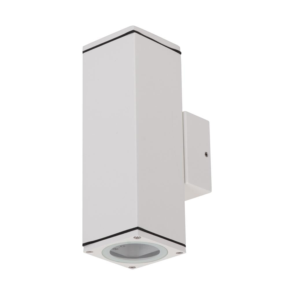 alpha 2 up down exterior wall light textured white