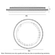 Altez 50 White 48W 3CCT Dimmable LED Oyster Light