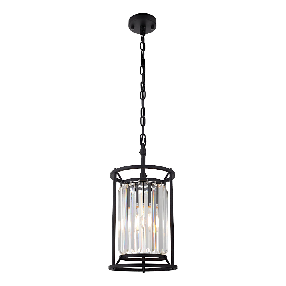 Amelia 1 Light Pendant Black