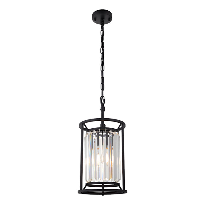 Amelia 1 Light Pendant Black