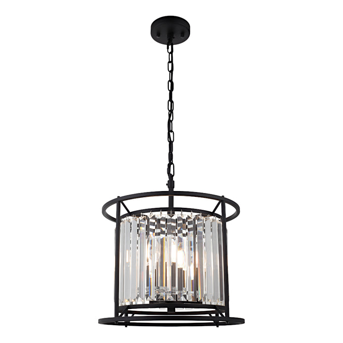 Amelia 3 Light Pendant Black