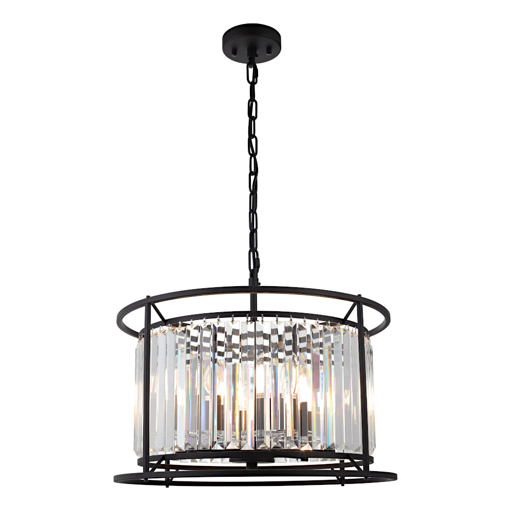 Amelia 6 Light Pendant Black
