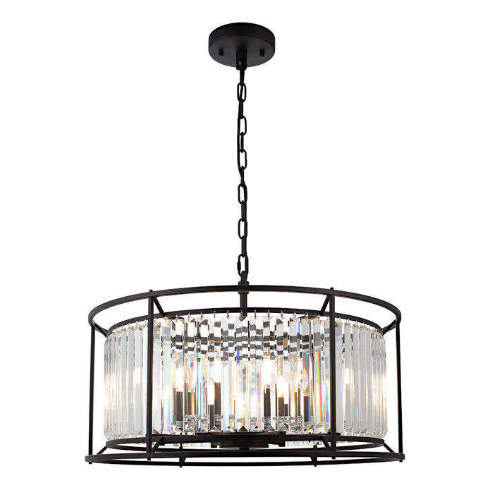 Amelia 8 Light Pendant Black