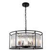 Amelia 8 Light Pendant Black
