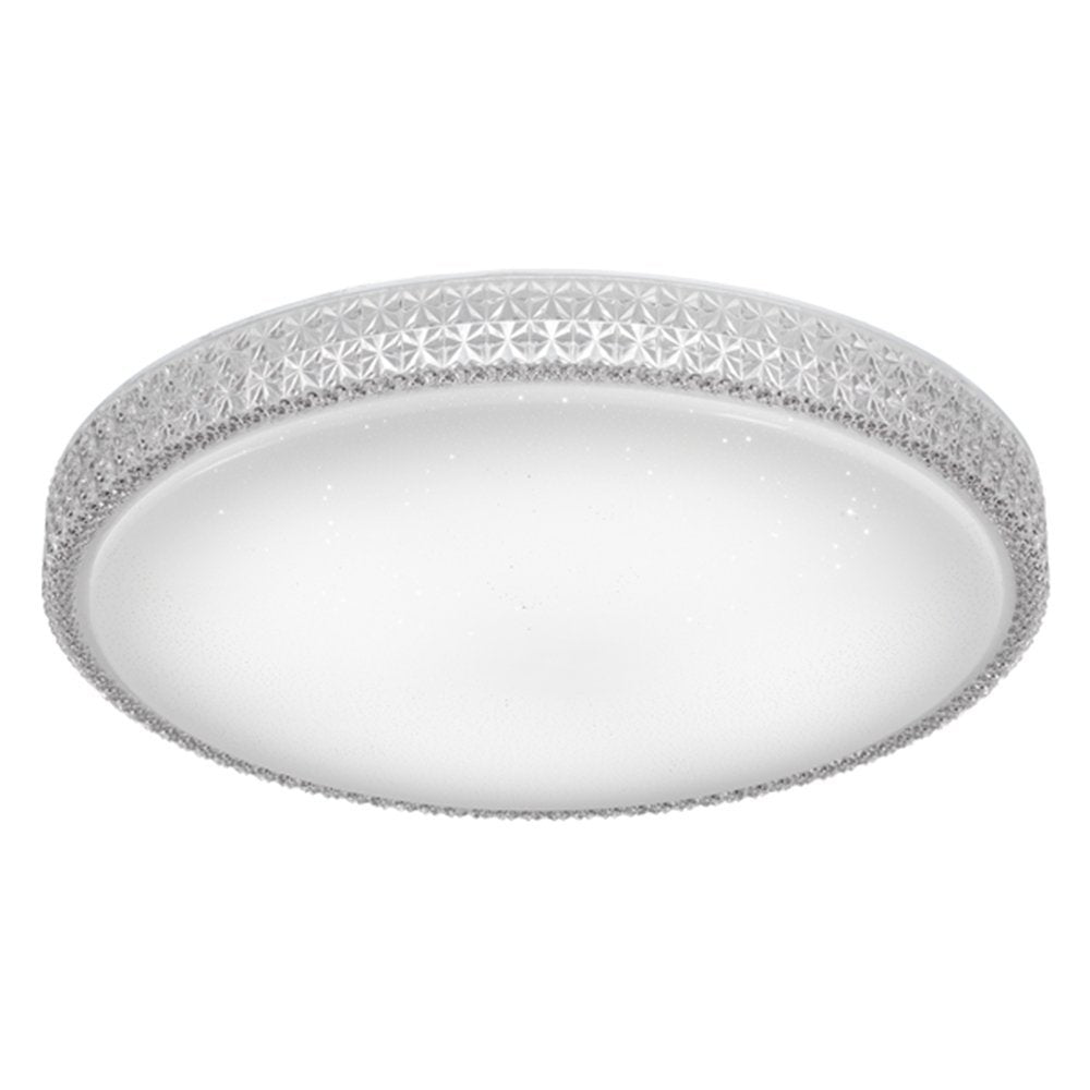 Amelia 600mm 50 Watt CCT LED Dimmable Oyster Light with Remote