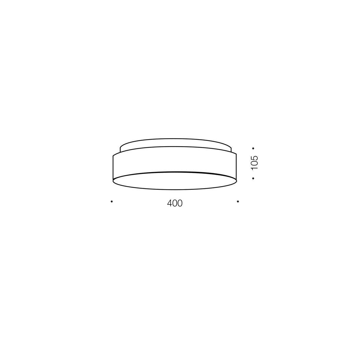 Amelia 40 Opaline 32W 3CCT Dimmable LED Oyster