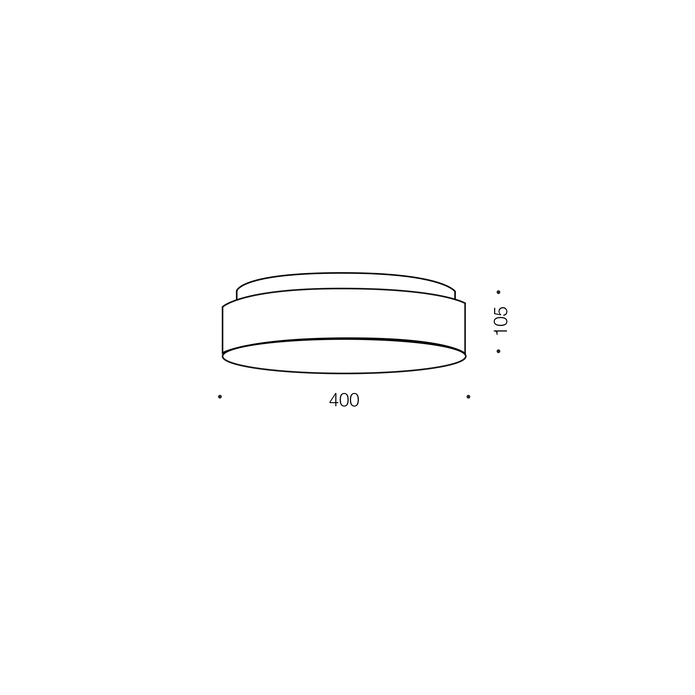 Amelia 40 Opaline 32W 3CCT Dimmable LED Oyster