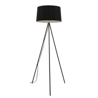 Thumbnail for Anna Tripod Floor Lamp in Black with Black Shade