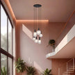 Aosta Black & Frost 6 Light Pendant