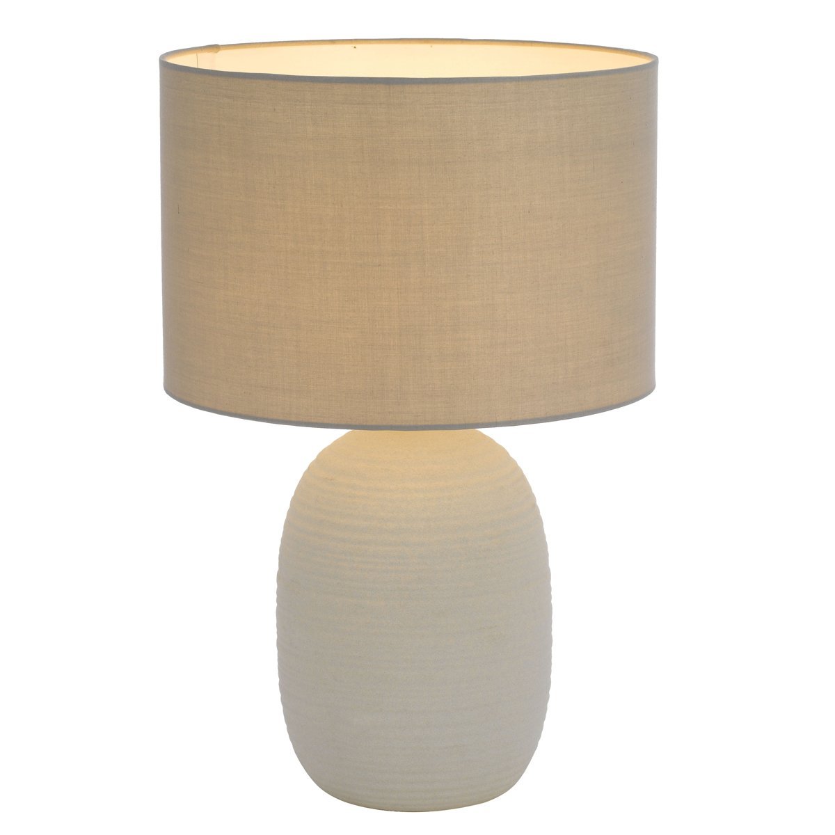 Arbro Table Lamp in Grey with Grey Shade